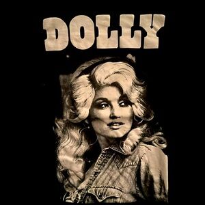 Dolly Parton brand T-Shirt black size L. In mint condition!